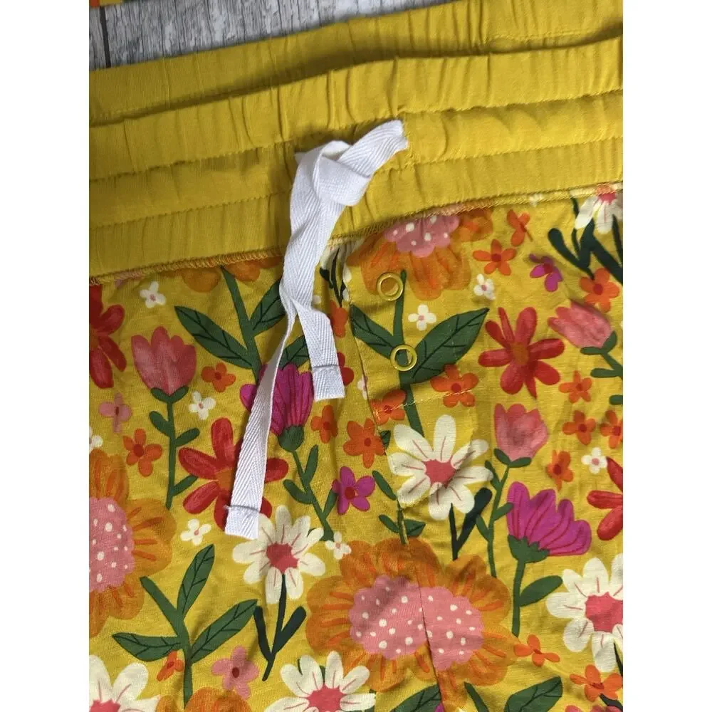 NWT Little Sleepies Sunny Garden Bamboo Pajama Set Women Pants Large Top Medium